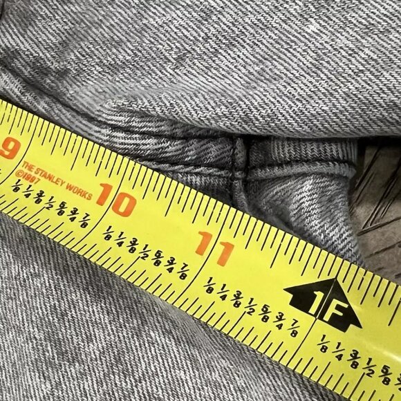 LEVI'S 501 S Men's Jeans Grey Skinny Straight Leg‎ Button Fly Vintage Wash 25X29 - Picture 14 of 15